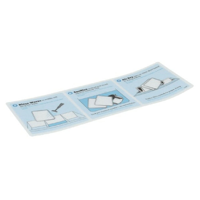 Power Soak Systems 29487 Decal Backsplash Steps 5 7 L