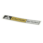 Curtis WC-38310 Label Gem Models Caution Hot Surface