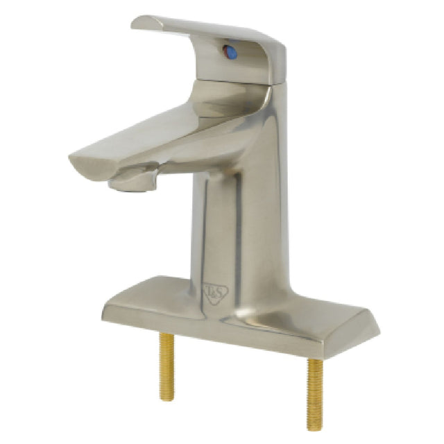 T&S Brass BP-2712-BN Single Lever Faucet Center Deck Mount