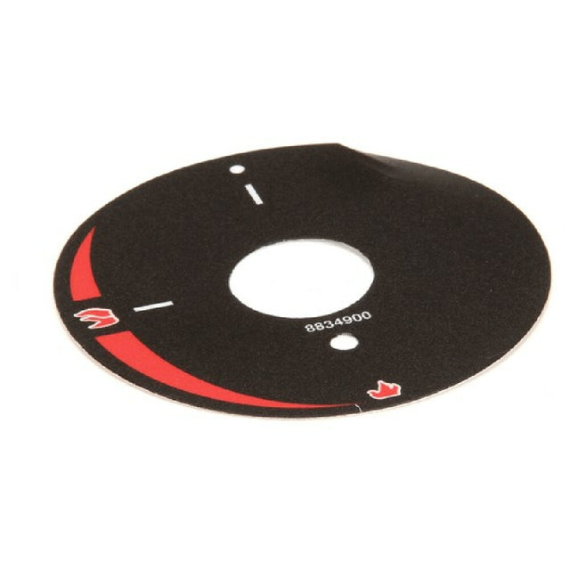 APW AS-8834900 Decal Dial Plate Manual Gas Valve