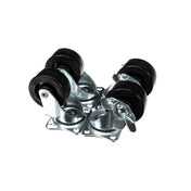AllPoints 8034778 2 Lock & 2 Nonlocking Casters