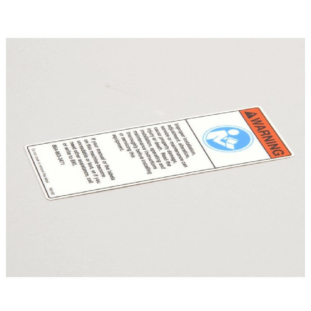 BKI (Barbeque King) N0160 Decal Before Using This Machi