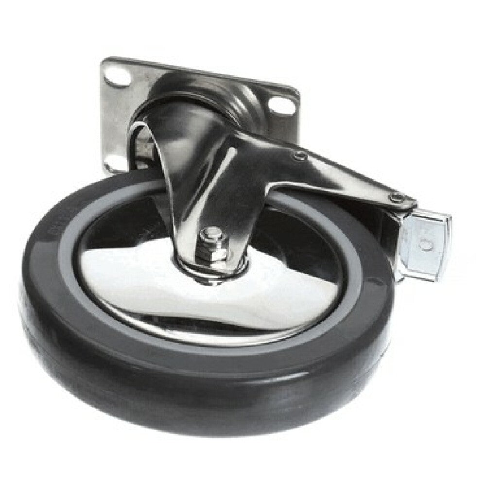 Blickman 8200612502 Caster 6" Swivel W/lock W/top Plate S/s