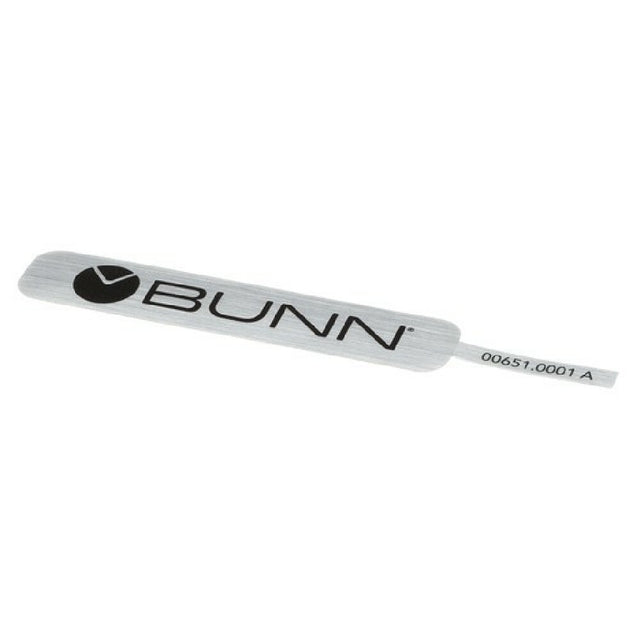 Bunn 00651.0001 Decal Bunn Black On Silver