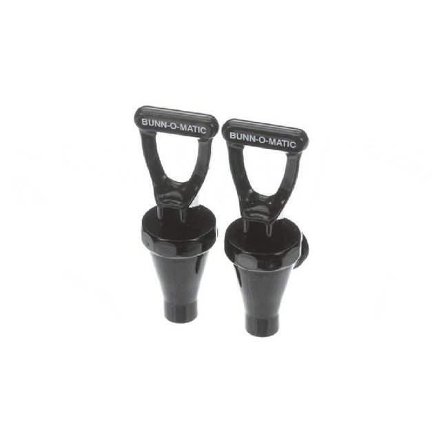 Bunn 03260.1000 Faucet Assembly Plastic Blk 2pk