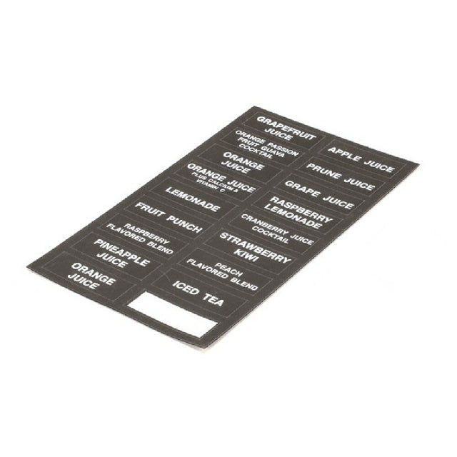 Bunn 32861 Decal Flavors Juice Dispenser