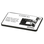 Bunn 34447.001 Card Assembly Tea Recipe(bk)