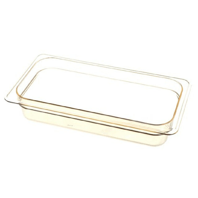 Cambro 32HP150-H-PAN Third Sze 4" Dp Hot Pan Amber