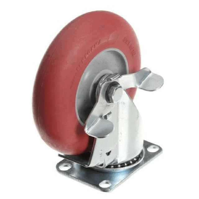 Carter Hoffmann 18301-5288 5"swivel Caster W/brk Red