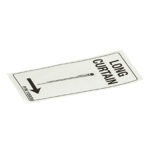 Champion 113939 Label Curtain Lr Long