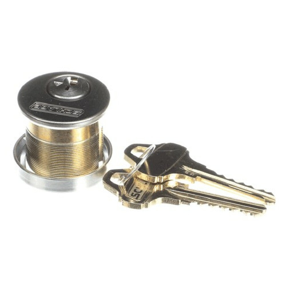 Detex 20-001 Mortise Cylinder 1 1/8" C123 Keyw