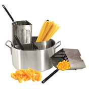 Omcan 40515 (40515) Pasta Cooking Set Includes: 20 Quart Aluminum Pot & (4) Stainless Steel Inserts