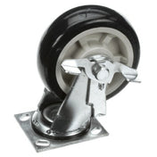 FWE CSTR62-SB-PPF Caster 6 Swivel Brake Ez Roll