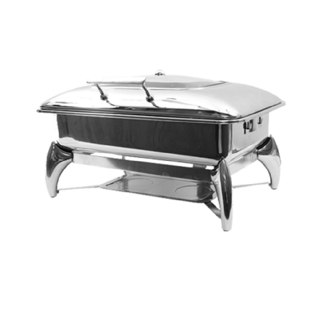 Tablecraft CW40175 Fuel Chafer Dish With Stand 9 Qt. (10-1/8 Qt. Filled Capacity)