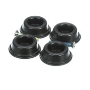 Frank Door Company 7099-04-4 Black Bumper 4 Pack