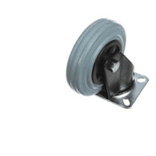Fri-Jado 9040489 Swivel Caster Black Fork Tire Size 125x3