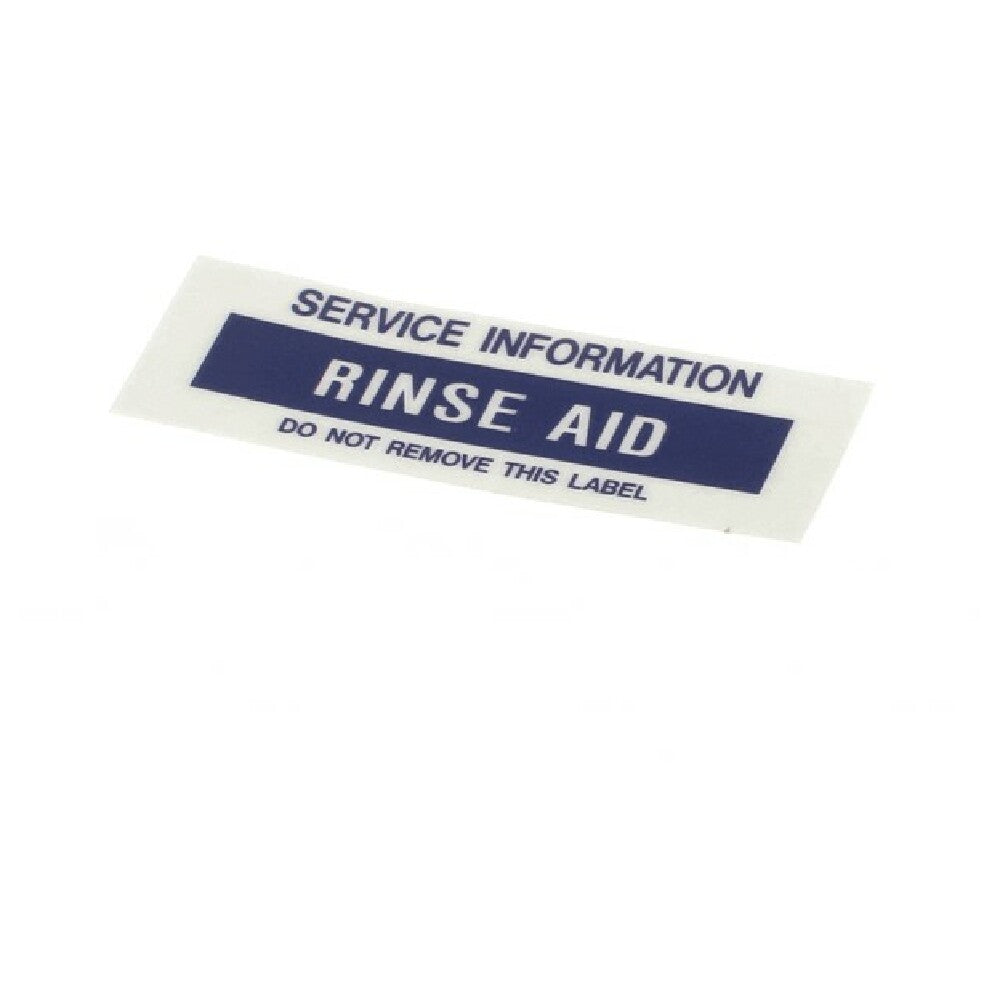 Glastender 01000489 Decal .75x1.877 Rinse Aid G