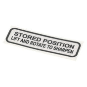 Globe 920216 Sharpener Label