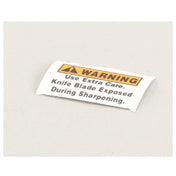 Globe 967-2 Sharpener Cover Warning Label