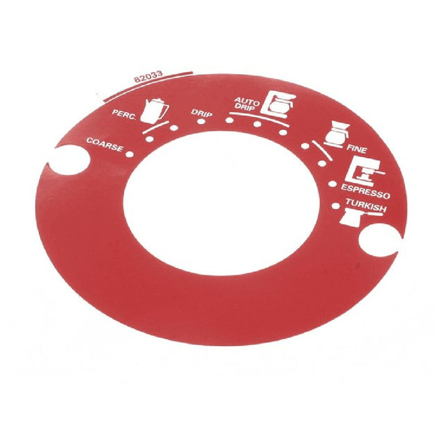 Grindmaster 82033 Decal Grnd Sel 875 Red