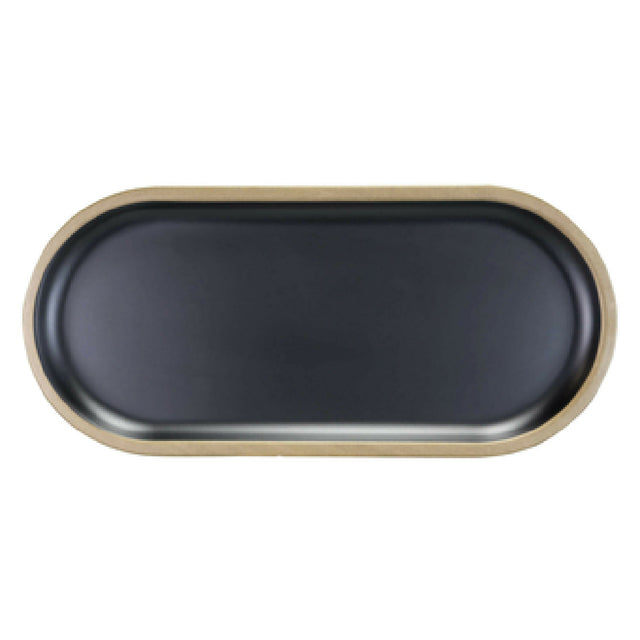 Elite Global Solutions B251127-GLDB Plate 12-5/8"L X 5-7/8"W X 3/4"H Oval