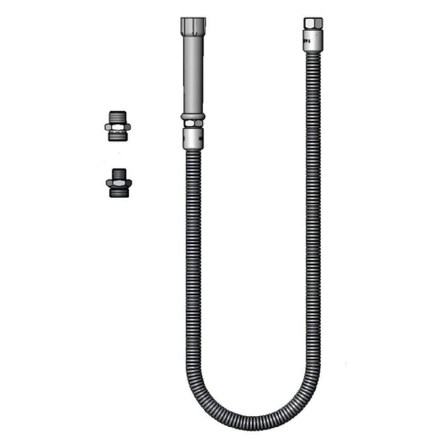 T&S Brass B-0044-H5 Hose 44" Flexible Stainless Steel With 172A & A 053A Adapter