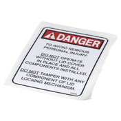 Henny Penny 35822 Label Lid Danger