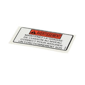 Henny Penny 60226 Label Oil Level Warning Fre