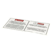 Henny Penny 71901 Label Operational Haz Eng/fr