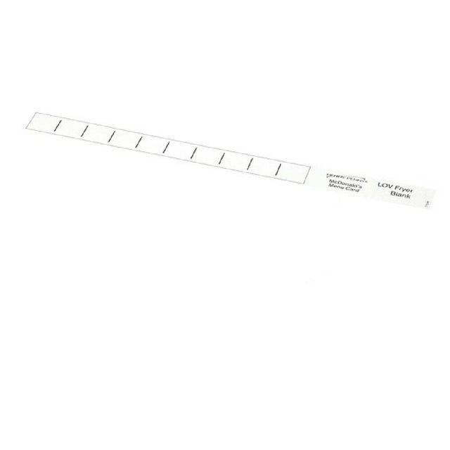 Henny Penny 77249 Menu Card Blank Lov