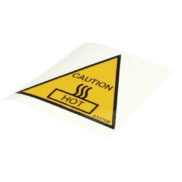 Henny Penny 83370-2 Label Caution Hot Ul Mylar