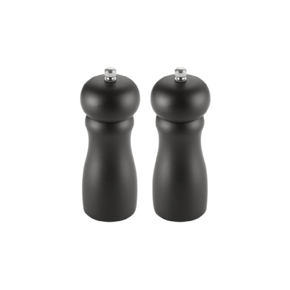 CAC China PMW2-6K Pepper Mills 6"H Ergonomic Metal Grinding Mechanism
