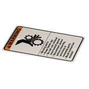GE/Hobart 00-438131-00001 Plate Caution