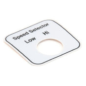GE/Hobart 00-478296 Label Speed Select (domestic)