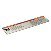 GE/Hobart 00-916957-00017 Label Warning