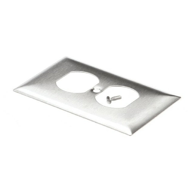 Hubbell SS8 Wall Plate Ss 1 Gang Dup Recpt