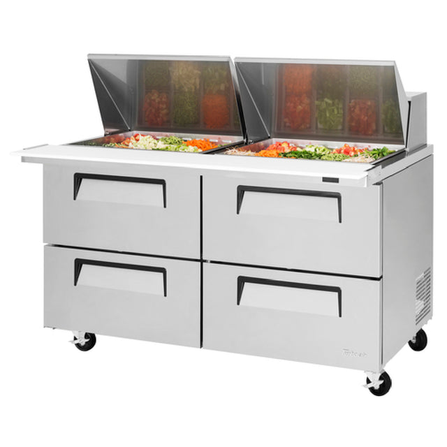 Turbo Air TST-60SD-24-D4-N Super Deluxe Sandwich/Salad Mega Top Unit Two-section