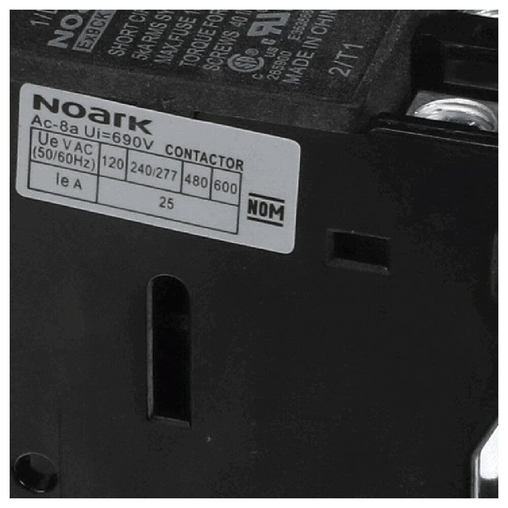 Kolpak 550008225 Contactor 25a 3pl Non Reversing 208/2