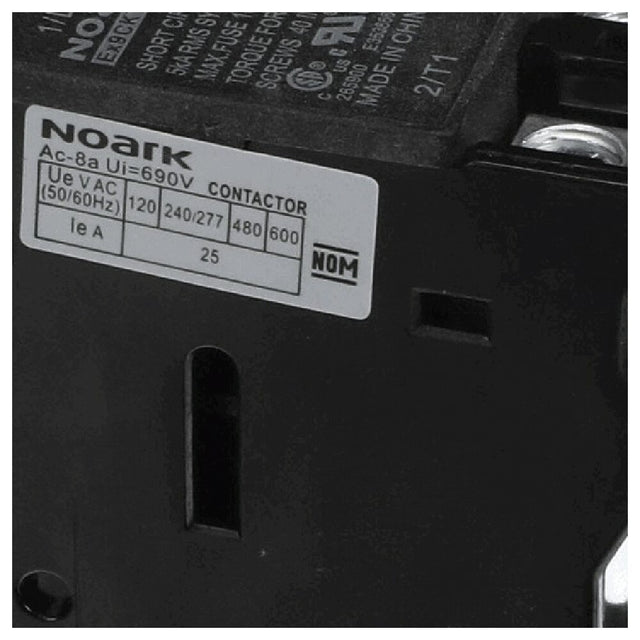 Kolpak 550008225 Contactor 25a 3pl Non Reversing 208/2