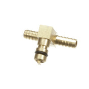 Lancer Juice Machines 1522-000 Flojet Brass 1/4 Barb Offset T