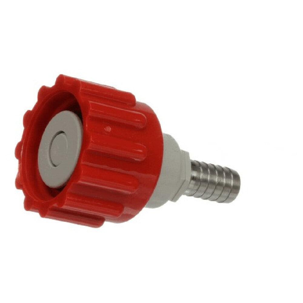 Lancer Juice Machines 20-1104-20 Bib Connector Ss 3/8 Barb Red