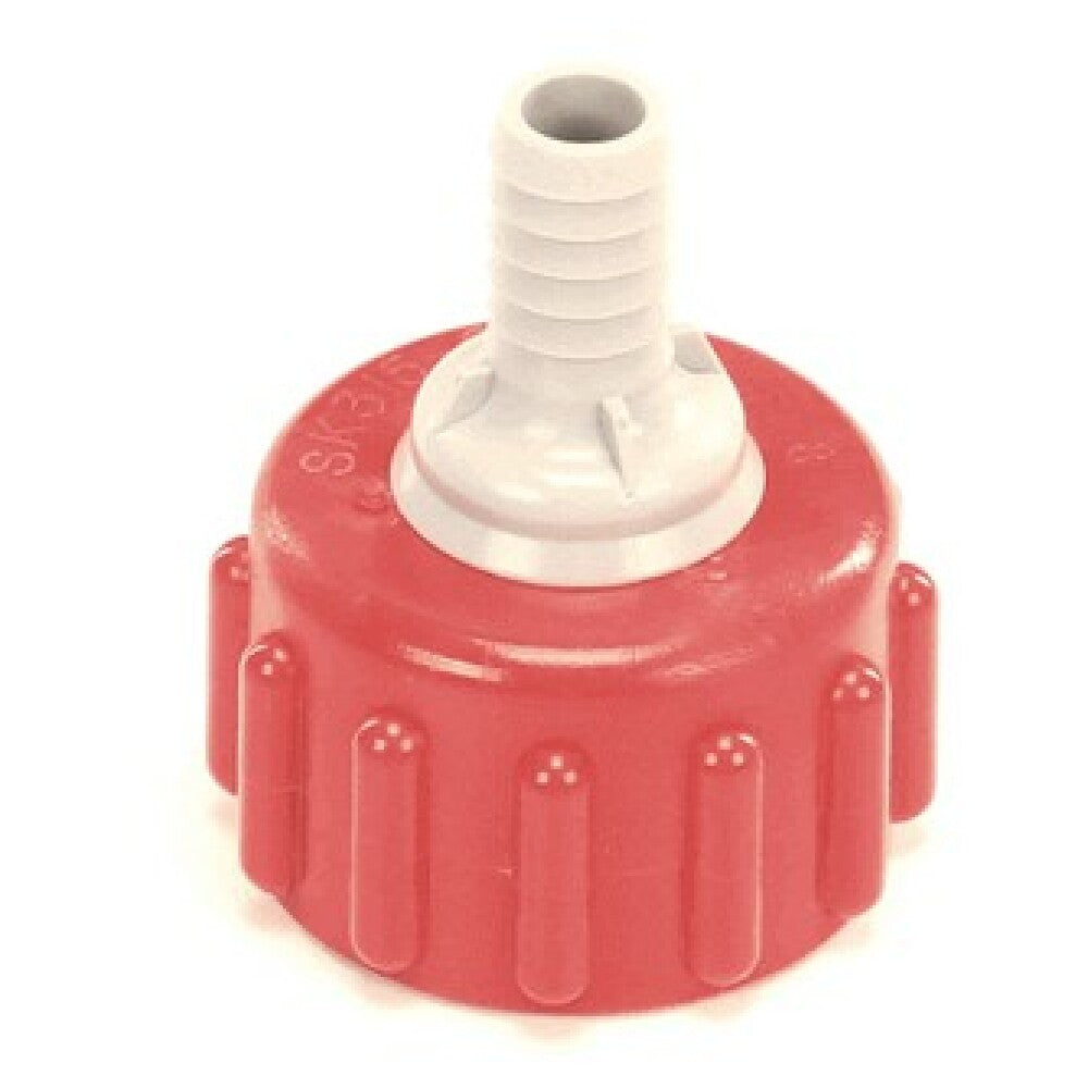 Lancer Juice Machines 82-3989 Bib Connector Plastic 3/8 Red