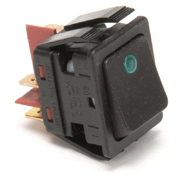 Newco 781870 Switch Black Rocker W/grn