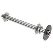 Nieco 21990 Drive Shaft 15.06" Outer 12" Belt Wldmt