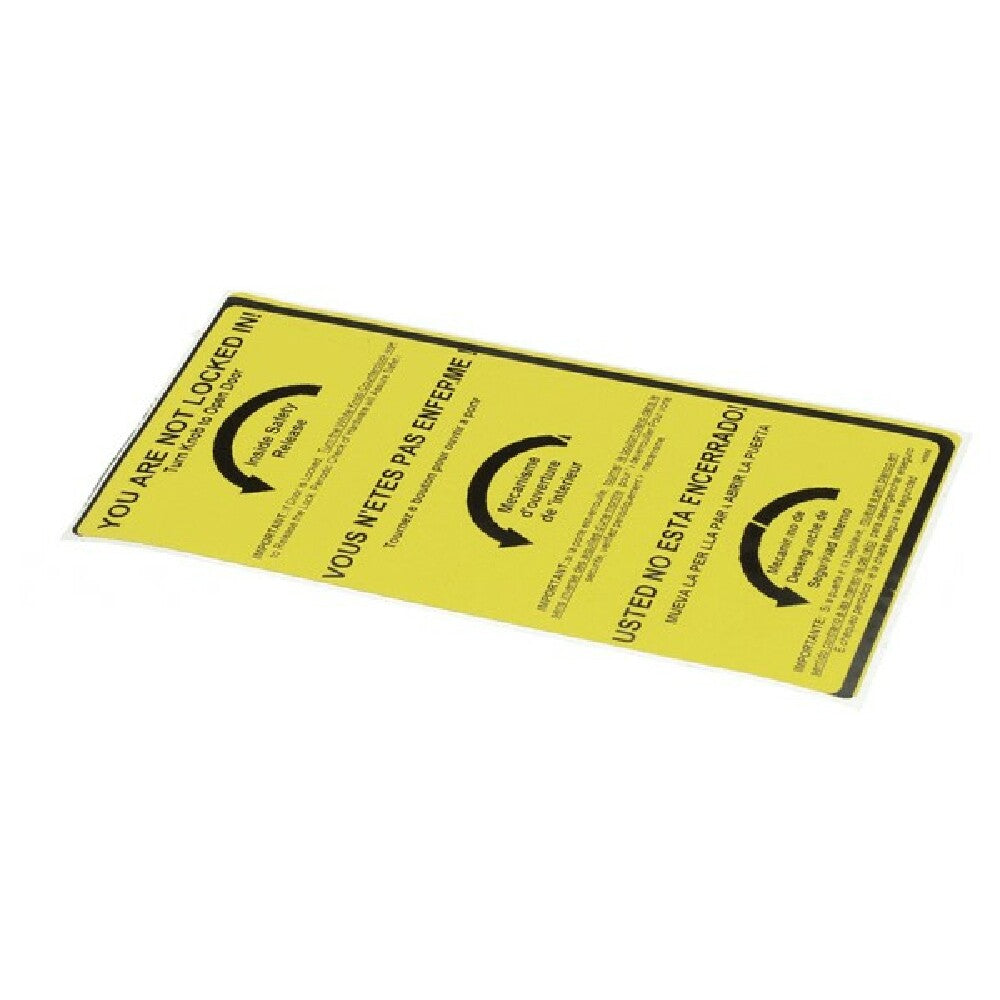Nor-Lake 146868 Safety Sticker