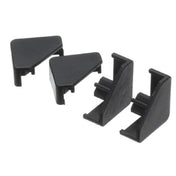 AllPoints 8096205 Popcorn Black Endcaps (4