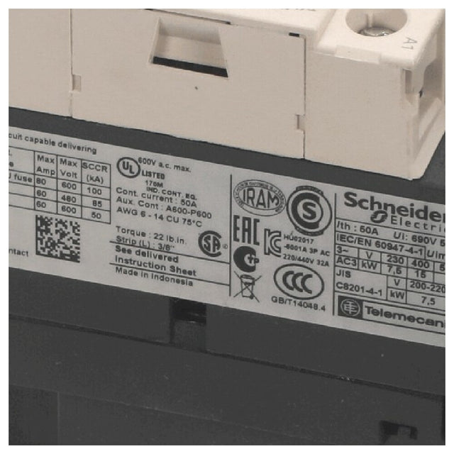 Randell EL CON0202 Contactor 32a 24v Lc1d32b7