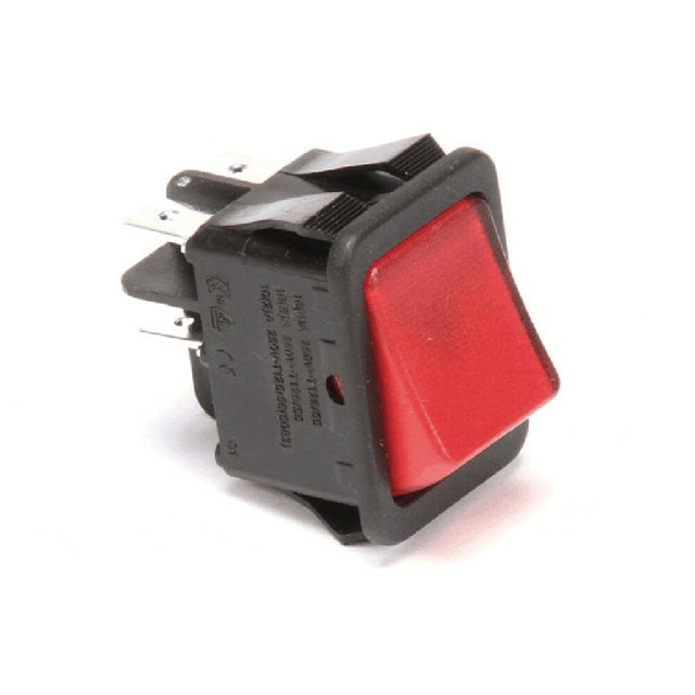 Randell EL SWT610BE Switch Red Illuminated Rocker (cutout S
