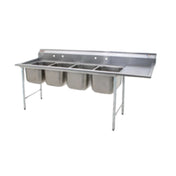 Eagle 414-24-4-24L 414 Series Sink Four Compartment 130-3/4"W X 31-3/4"D