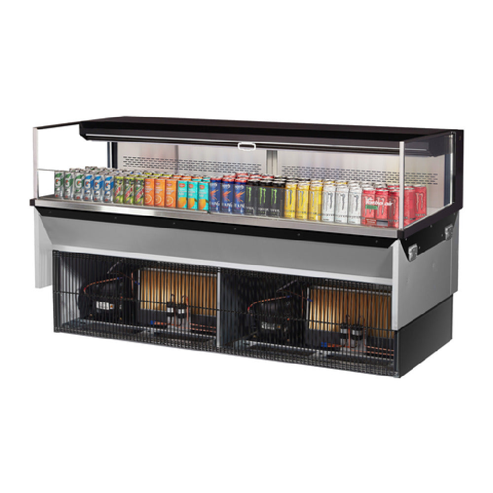 Turbo Air TOM-72L-UF-W(B)-1SI-N Drop-In Horizontal Open Display Case Low Profile